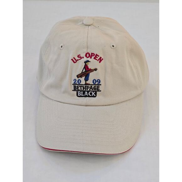 US Open Hat Cap Strap Back/ 2009 Bethpage Black Golf Course USGA Golfer Mens - Picture 1 of 3